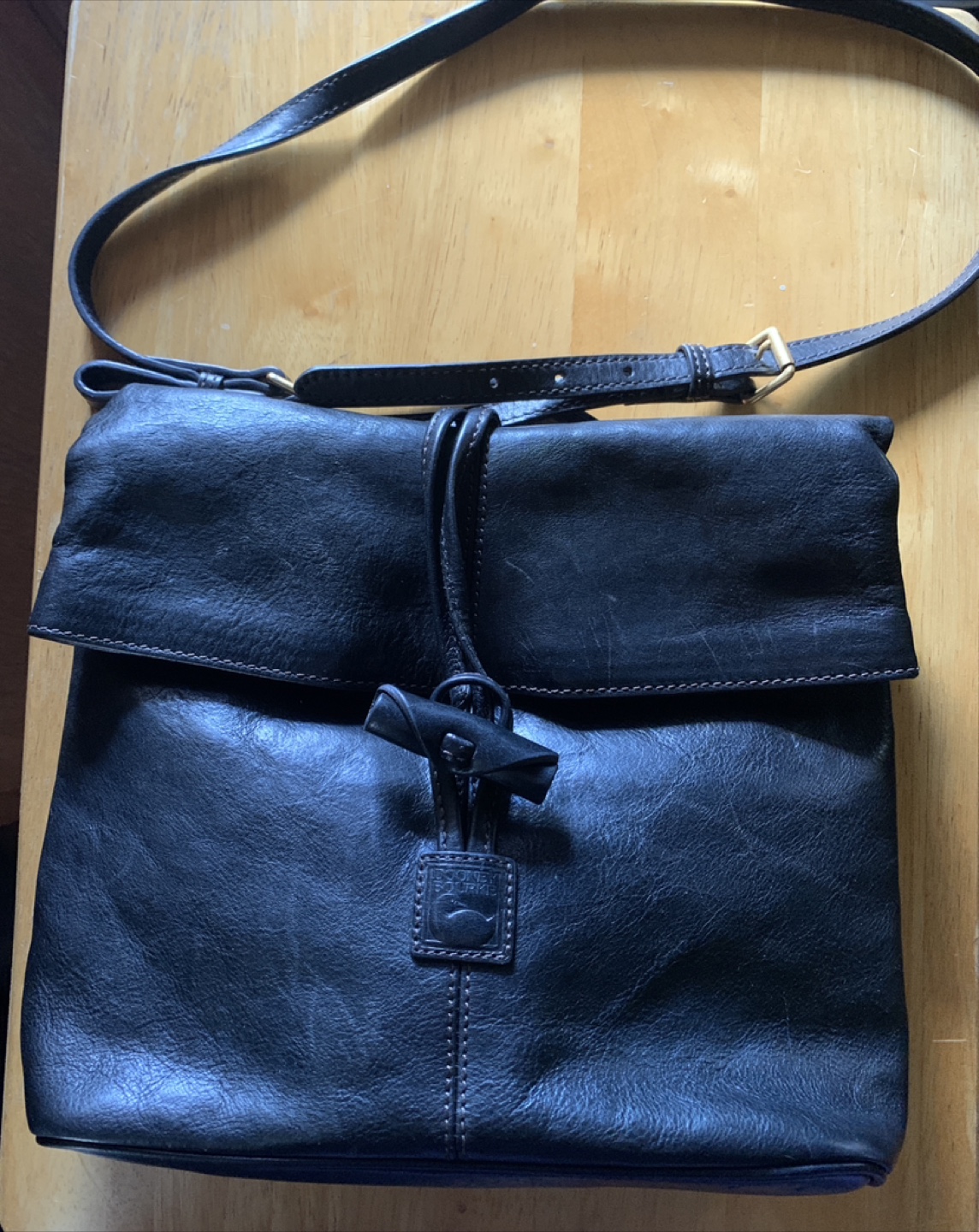 Dooney & Bourke Black Leather Crossbody Bag