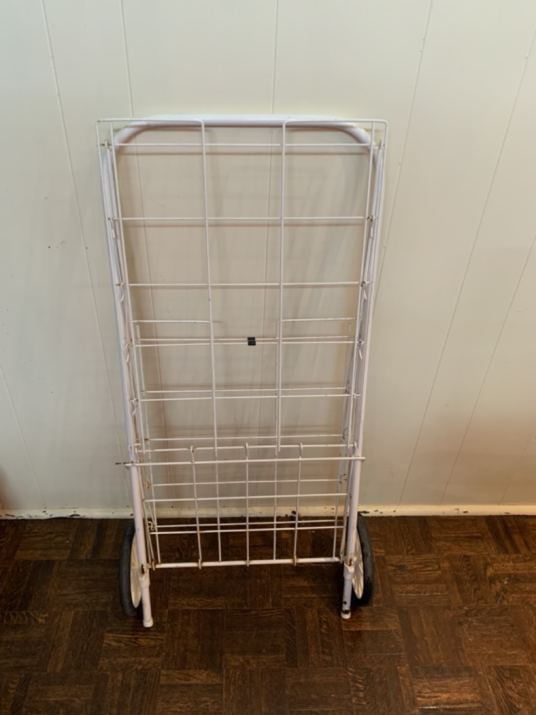 White Metal Shopping Cart