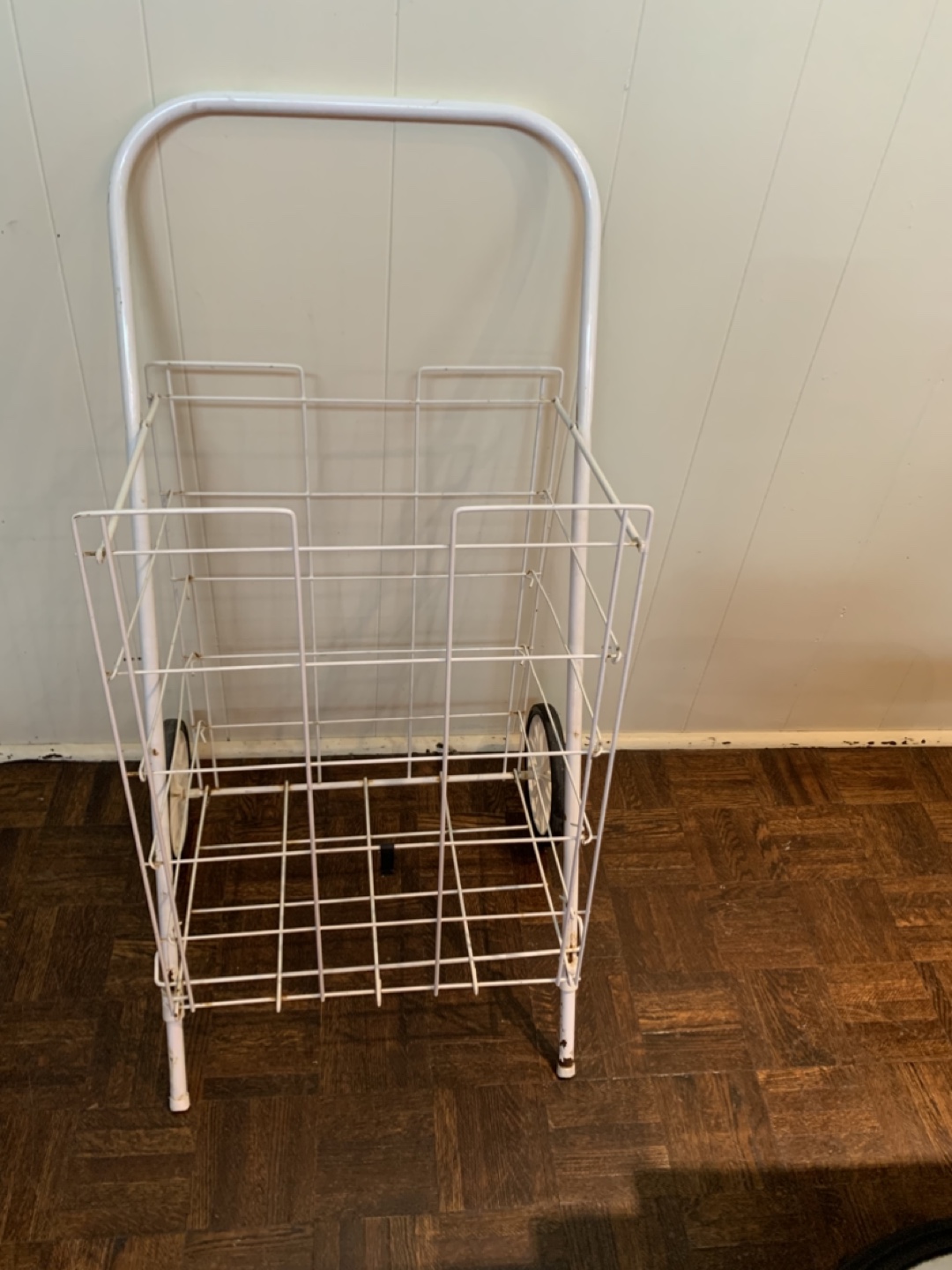 White Metal Shopping Cart - photo 2
