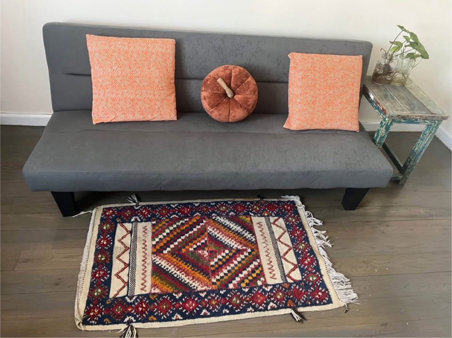 Gray Futon Couch - photo 4