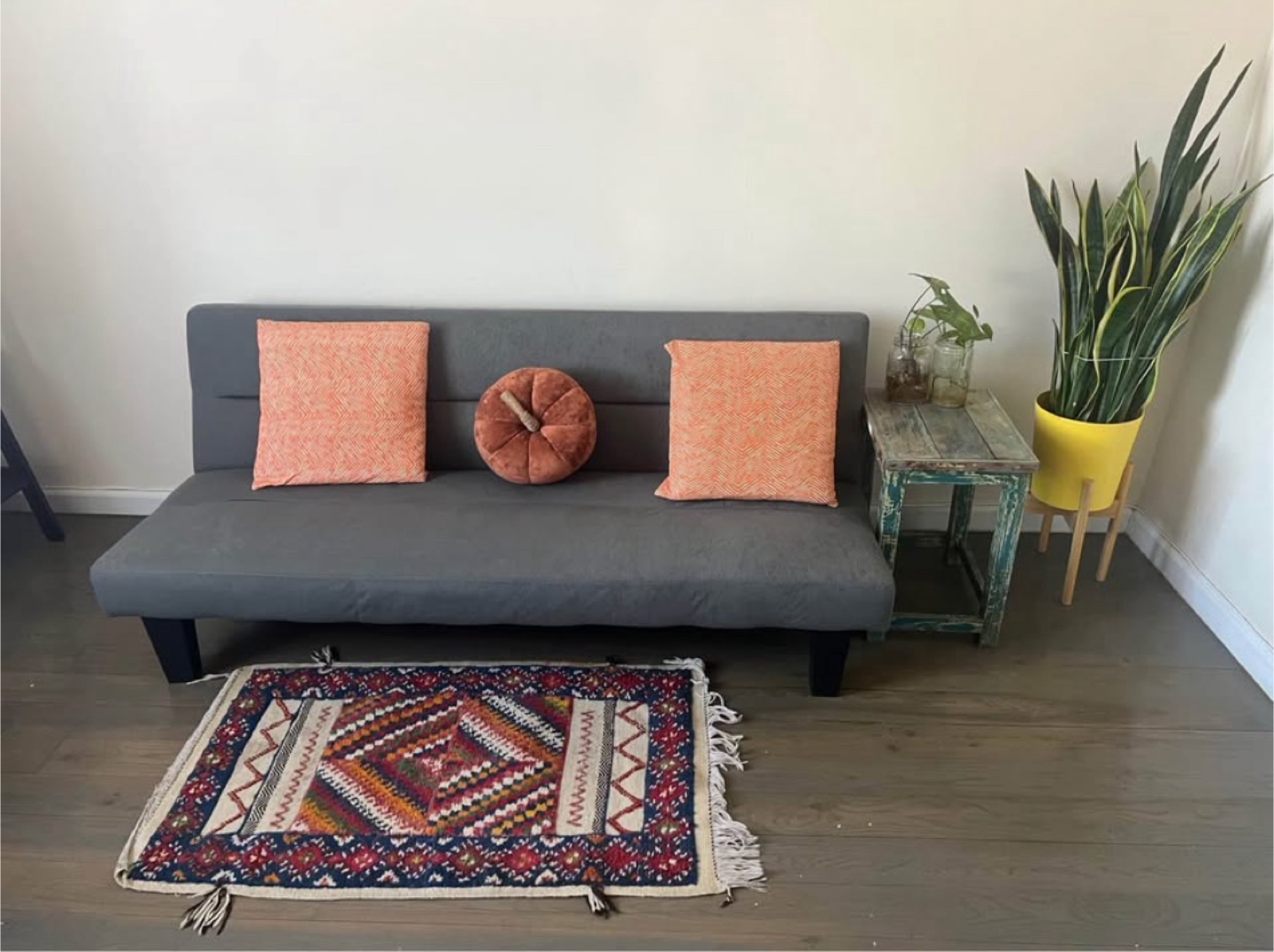 Gray Futon Couch - photo 2