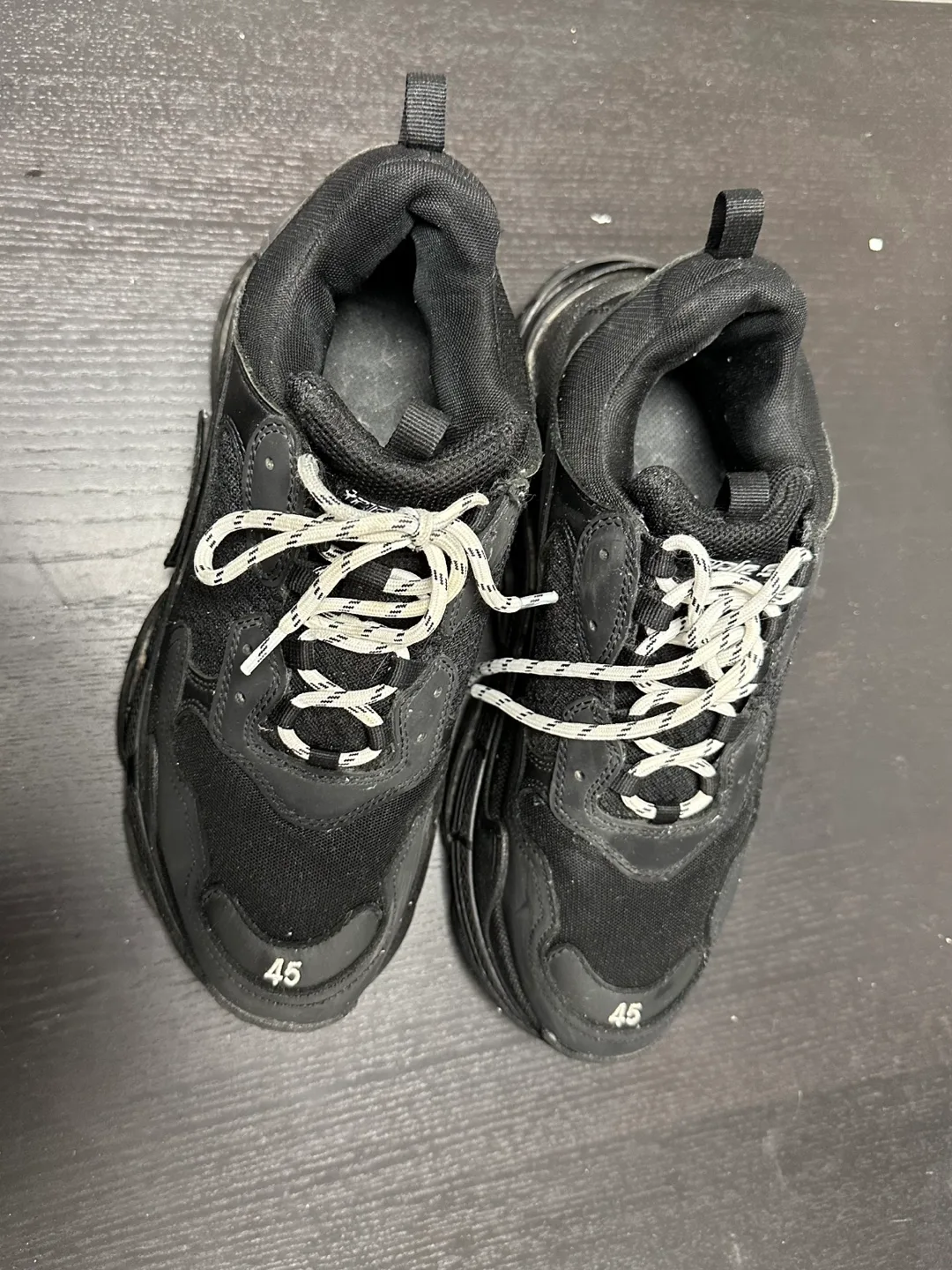 Balenciaga Triple S Sneakers Black Size 45 thumbnail