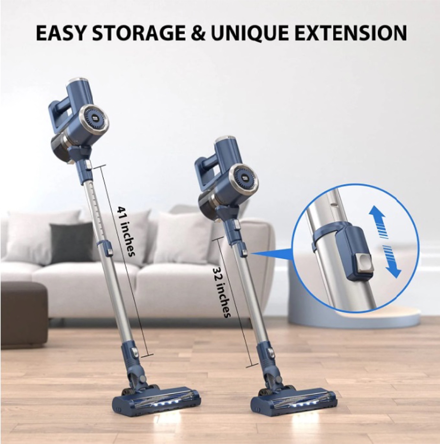 PrettyCare Cordless Stick Vacuum Cleaner - Like New! - photo 2