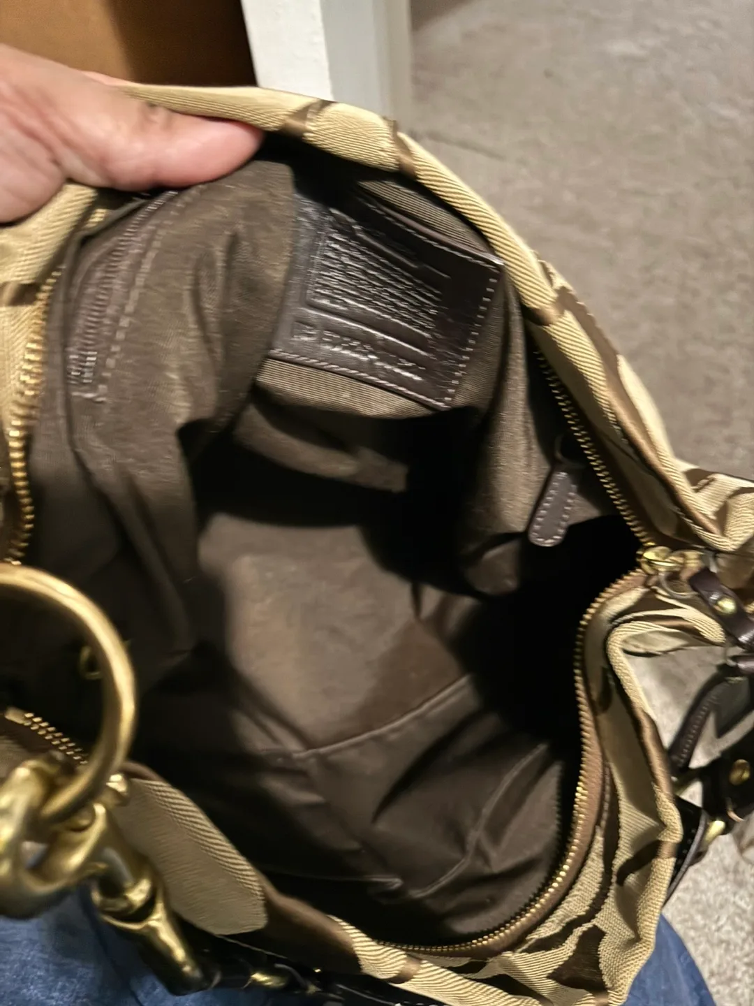 Coach Brown & Beige Hobo Bag image indicator(5)