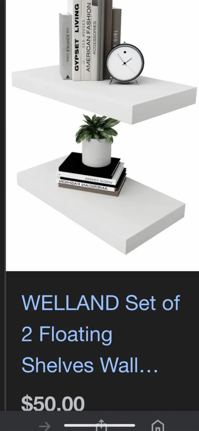 WELLAND Set of 2 Floating Shelves image indicator(2)