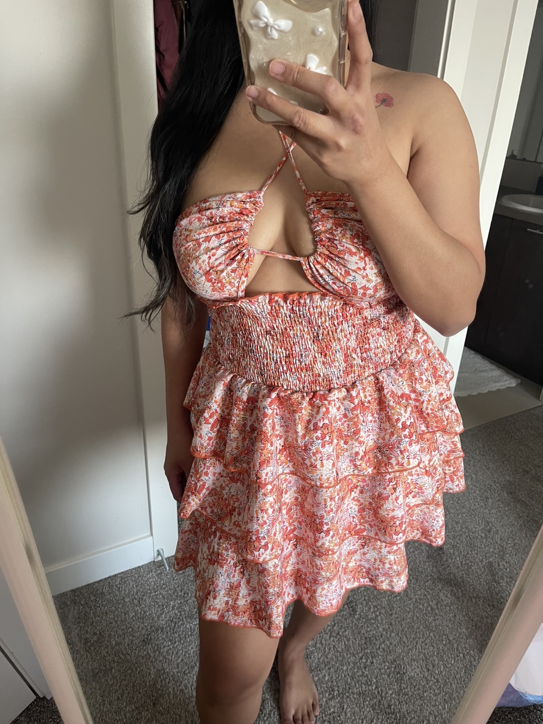 Halter Floral Dress