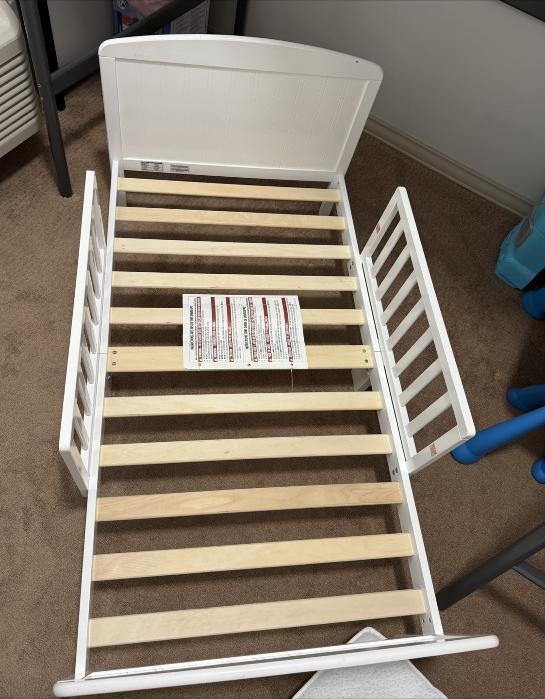 White Baby Crib and Mattress