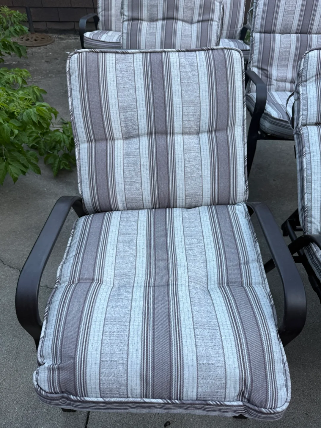 10 Piece Outdoor Patio Set - Table, Chairs, Bench image indicator(5)