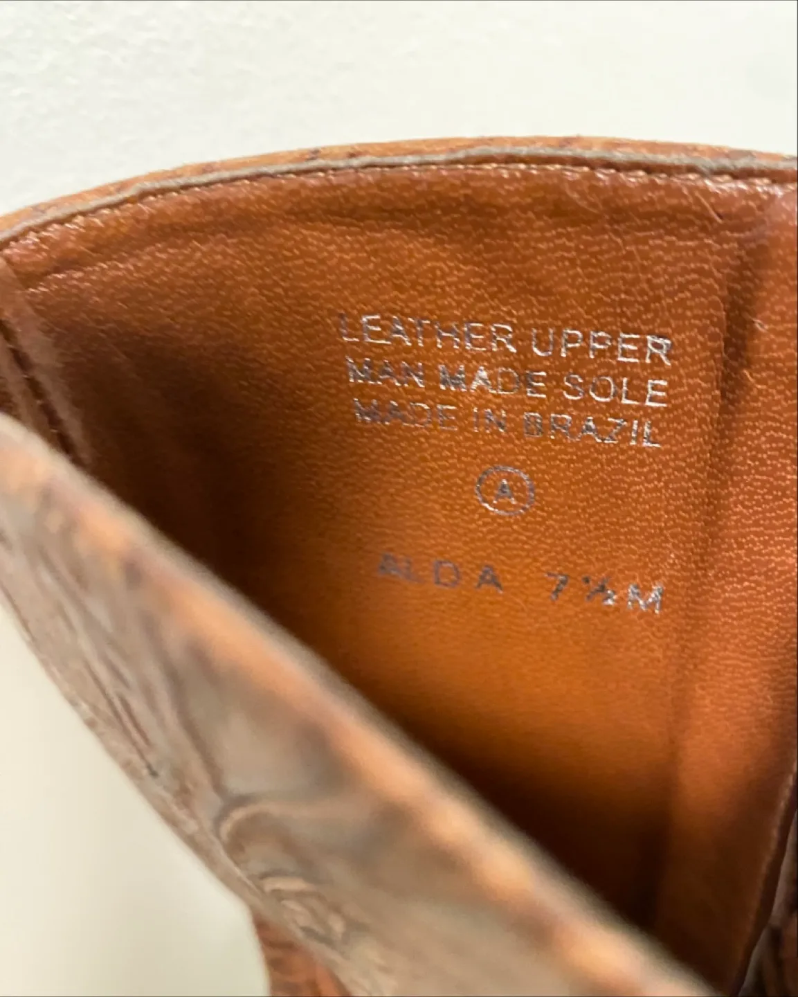 Brown Leather Embossed Boots image indicator(3)