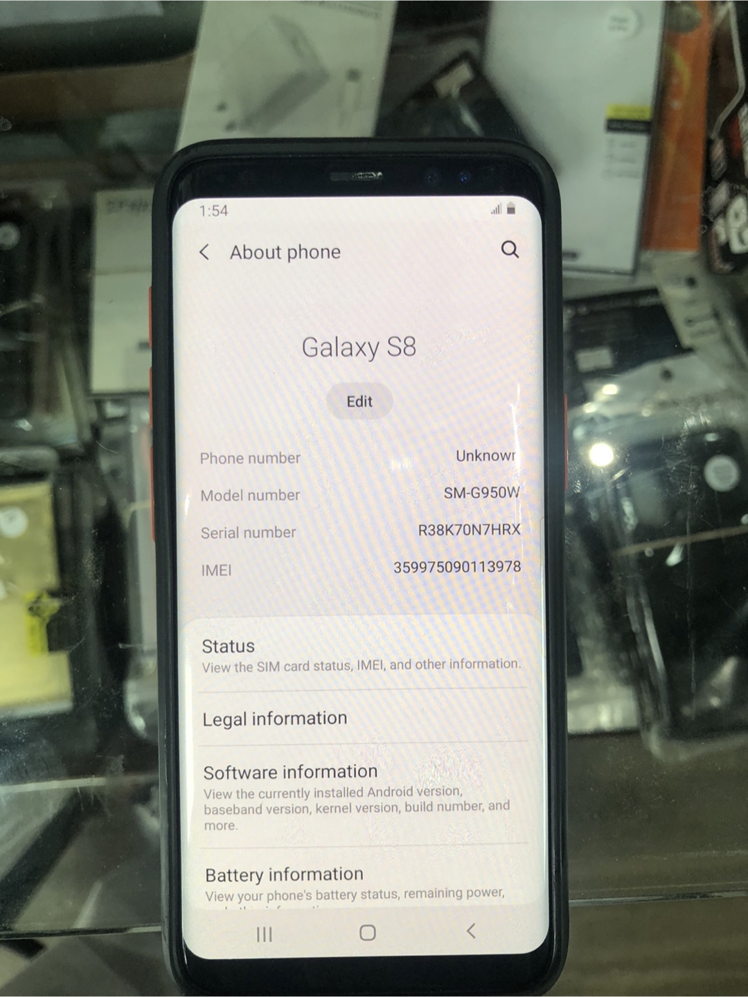 Samsung Galaxy S8 - Model SM-G950W