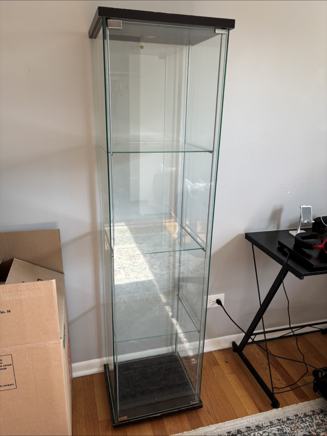 Tall Glass Display Cabinet