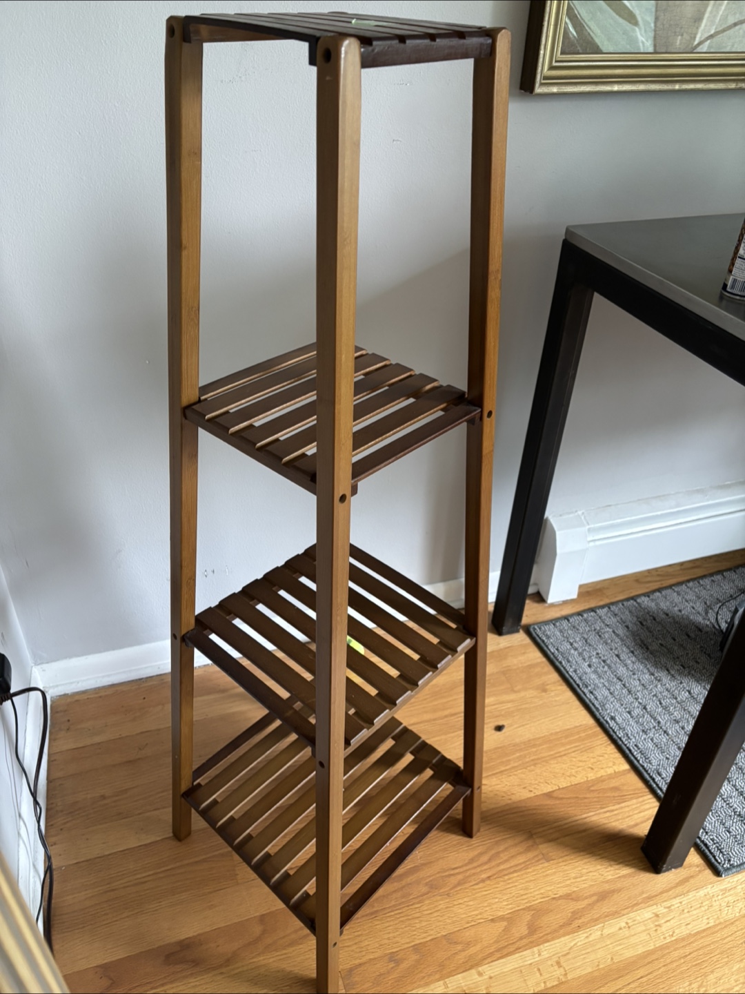 Wooden Plant Stand Shelf - photo 4