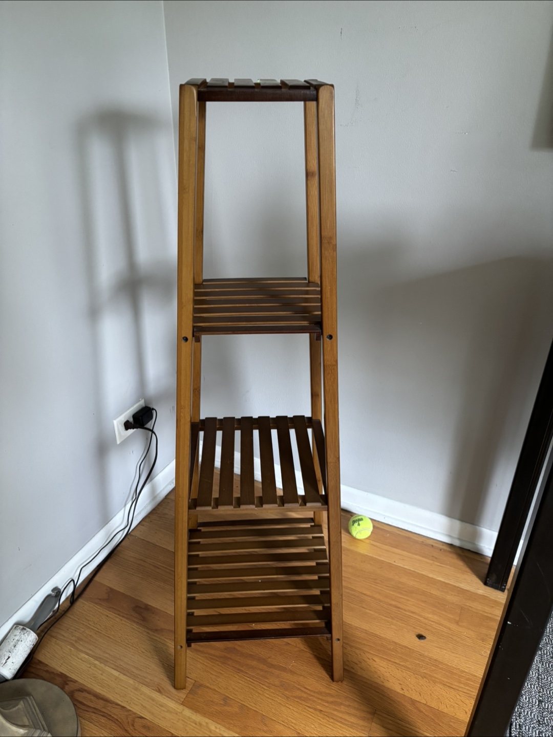 Wooden Plant Stand Shelf - photo 2