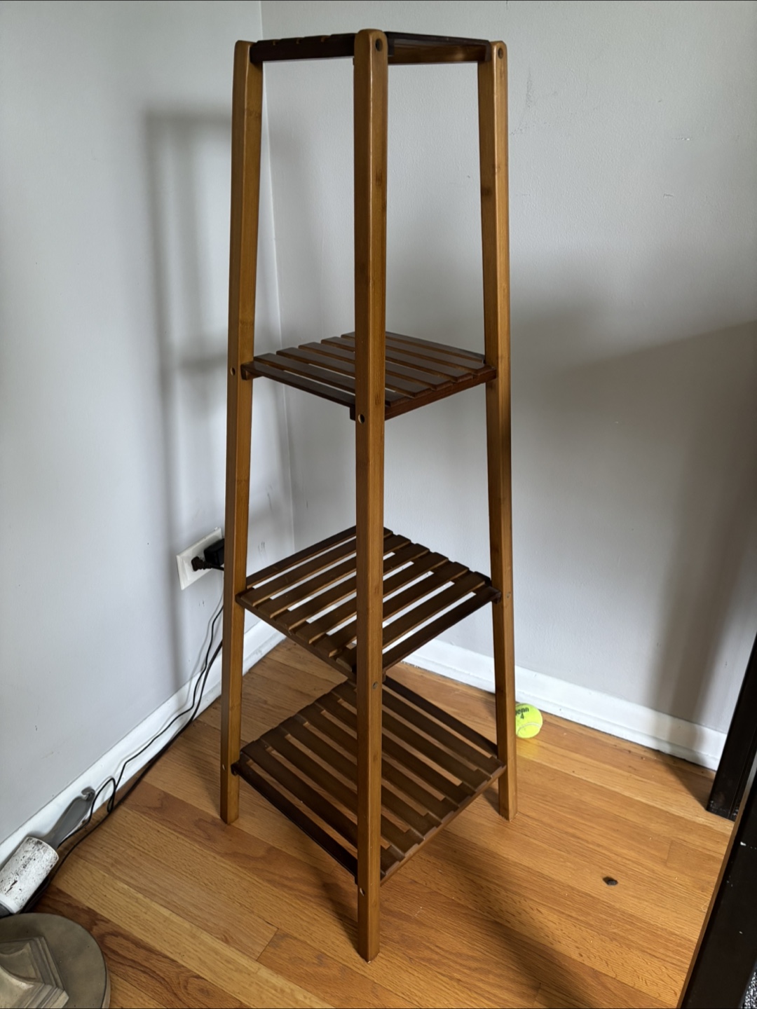 Wooden Plant Stand Shelf