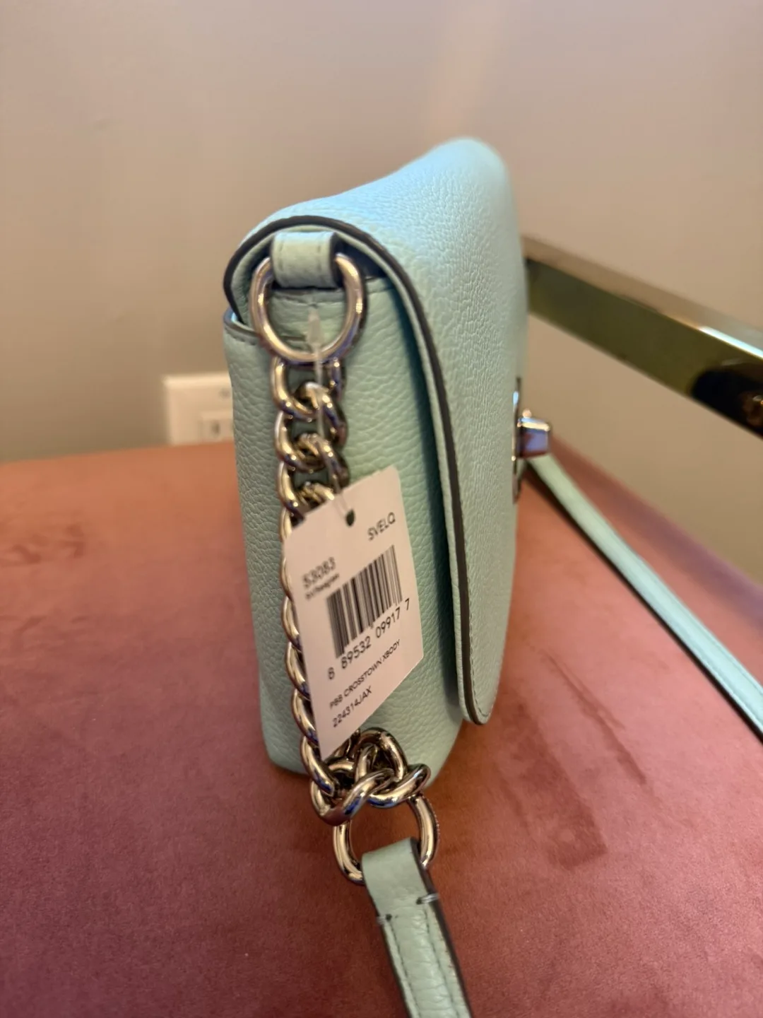 NEW Coach Crosstown Xbody Bag - seaglass pebble leather image indicator(6)