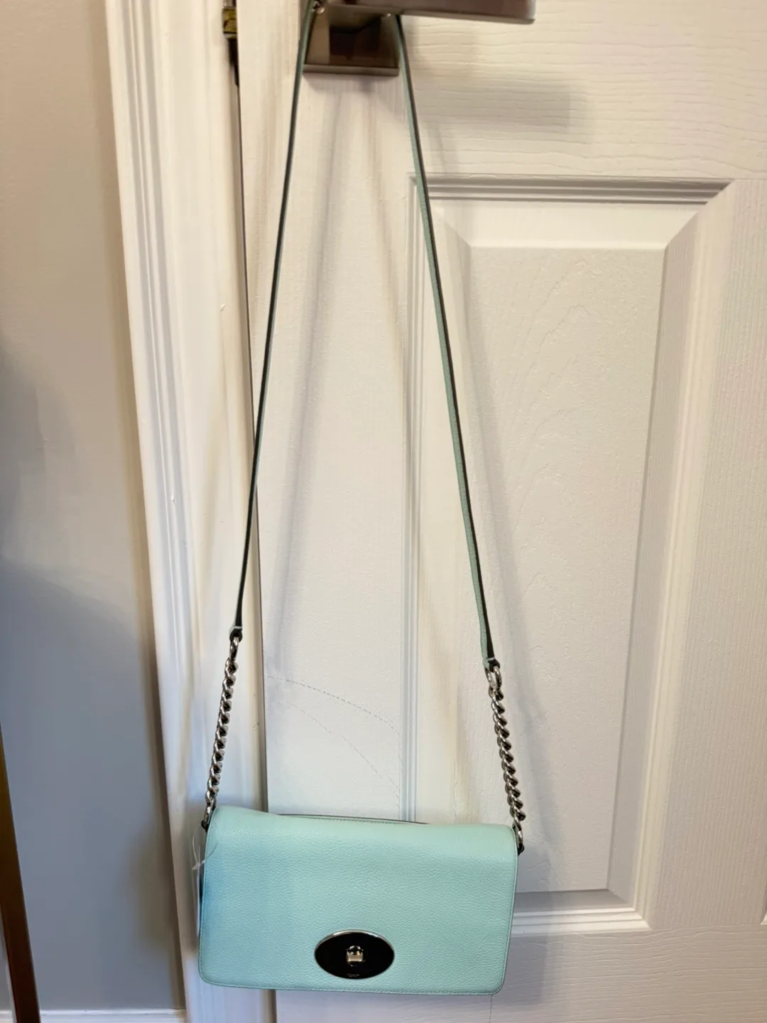 NEW Coach Crosstown Xbody Bag - seaglass pebble leather image indicator(4)