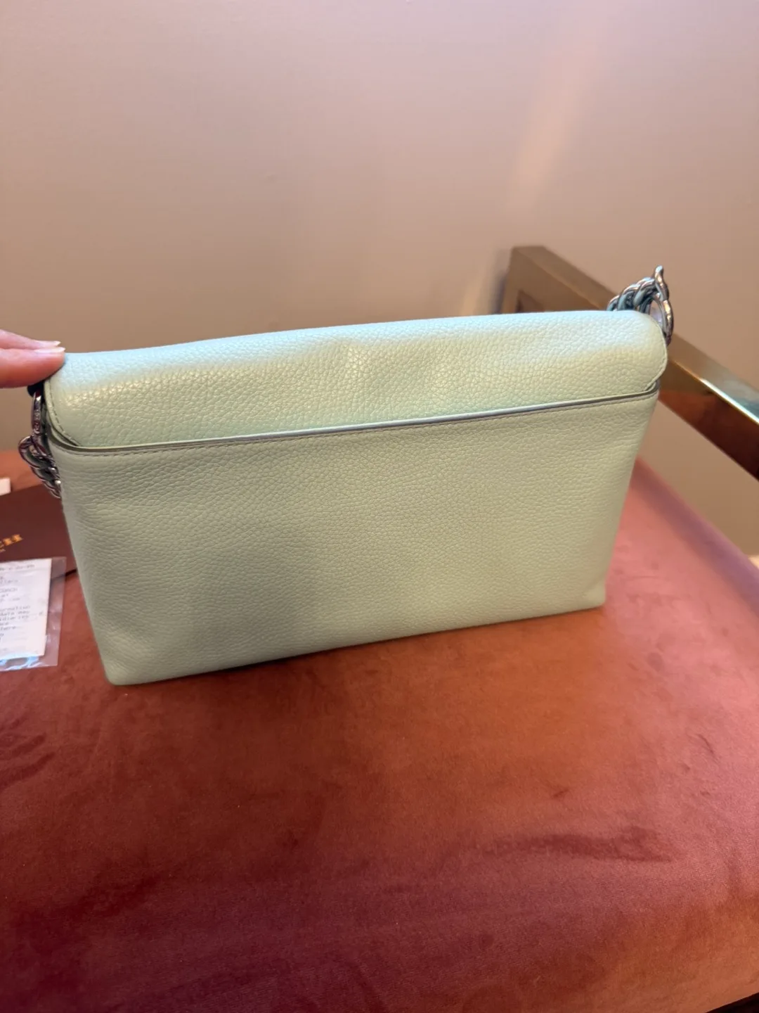 NEW Coach Crosstown Xbody Bag - seaglass pebble leather image indicator(10)