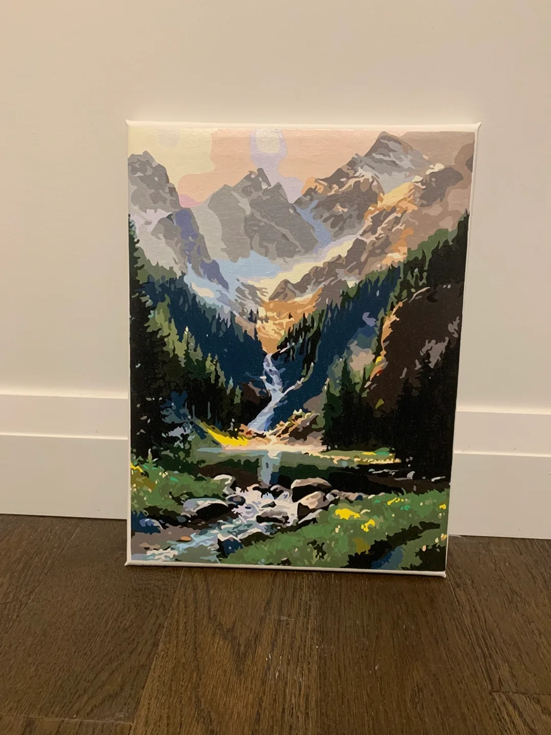 mountain landscape oil paint-painting thumbnail