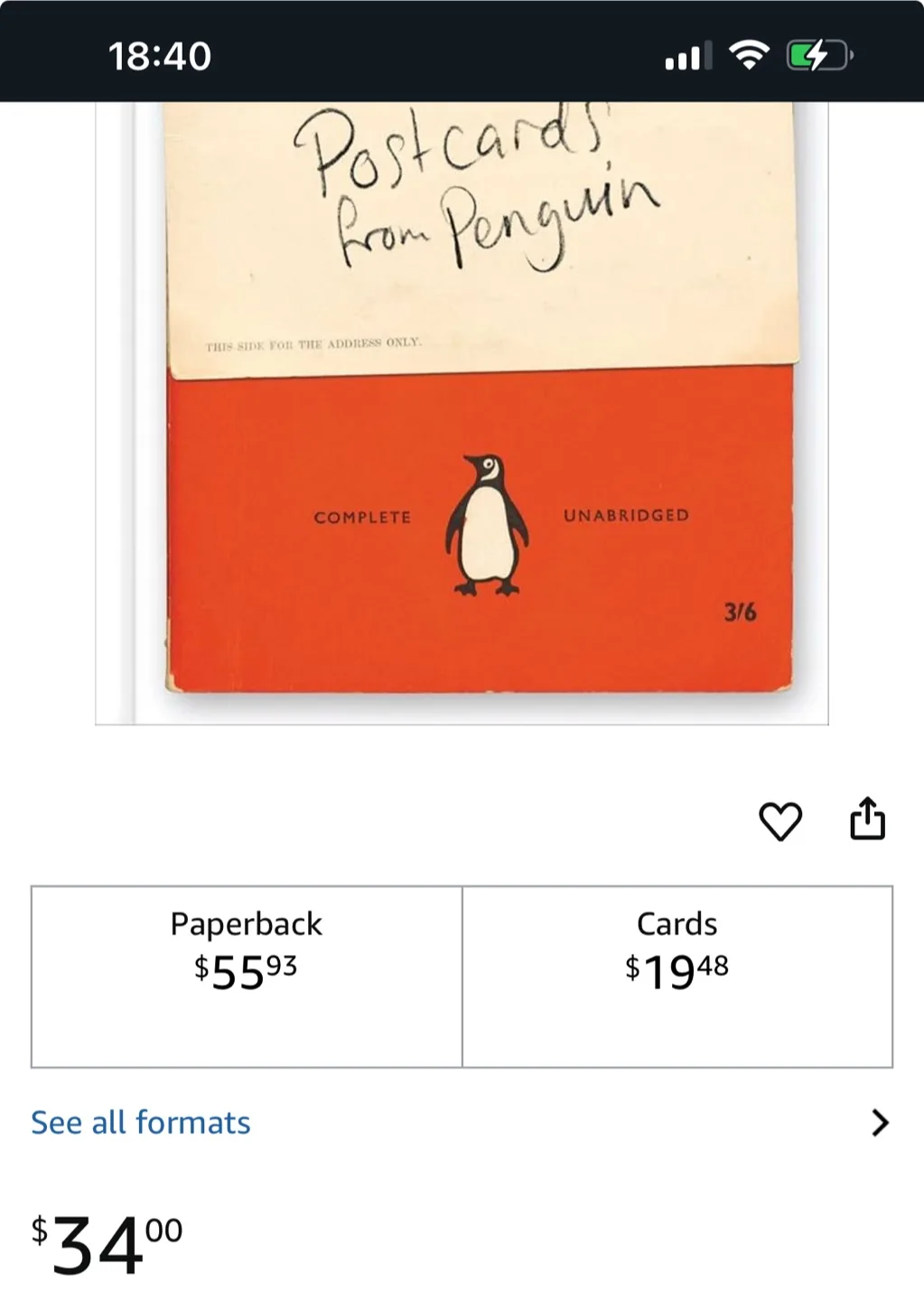 Postcards collection  + Penguin: 100 Book Covers in One Box image indicator(5)