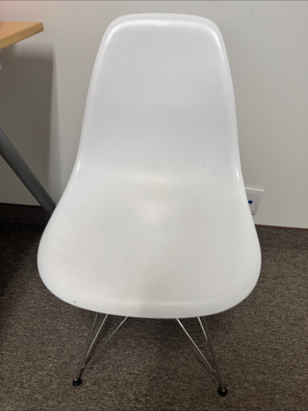 White Eames Style Dining Chair