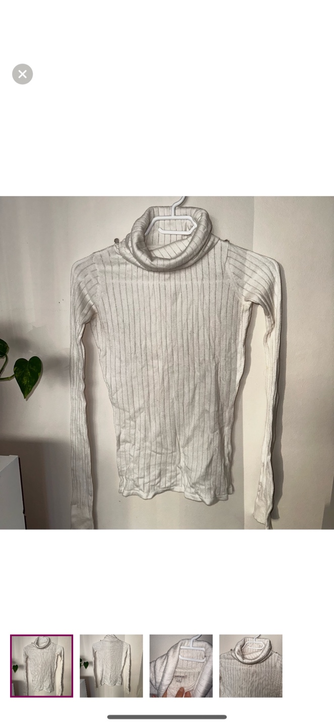 River island White Turtleneck - Size XS