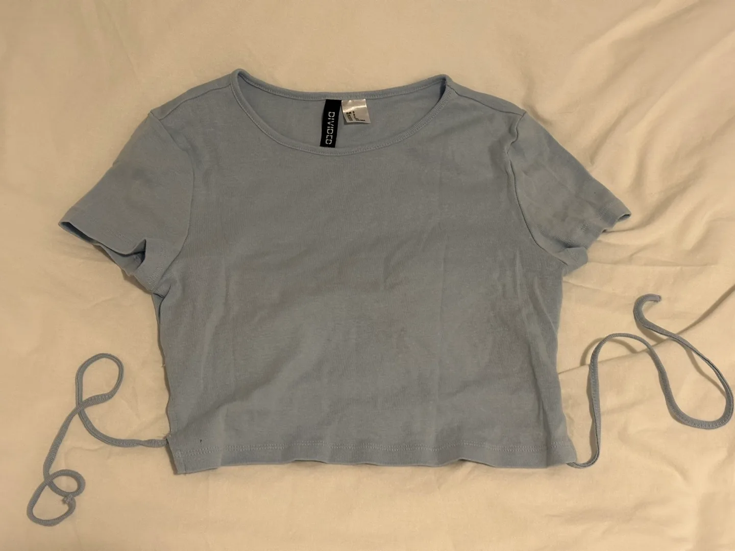 H&M Light Blue Crop Top - Size S thumbnail