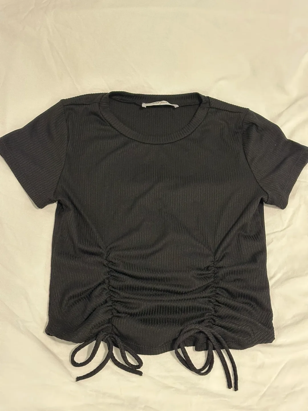 Black Ribbed Top thumbnail