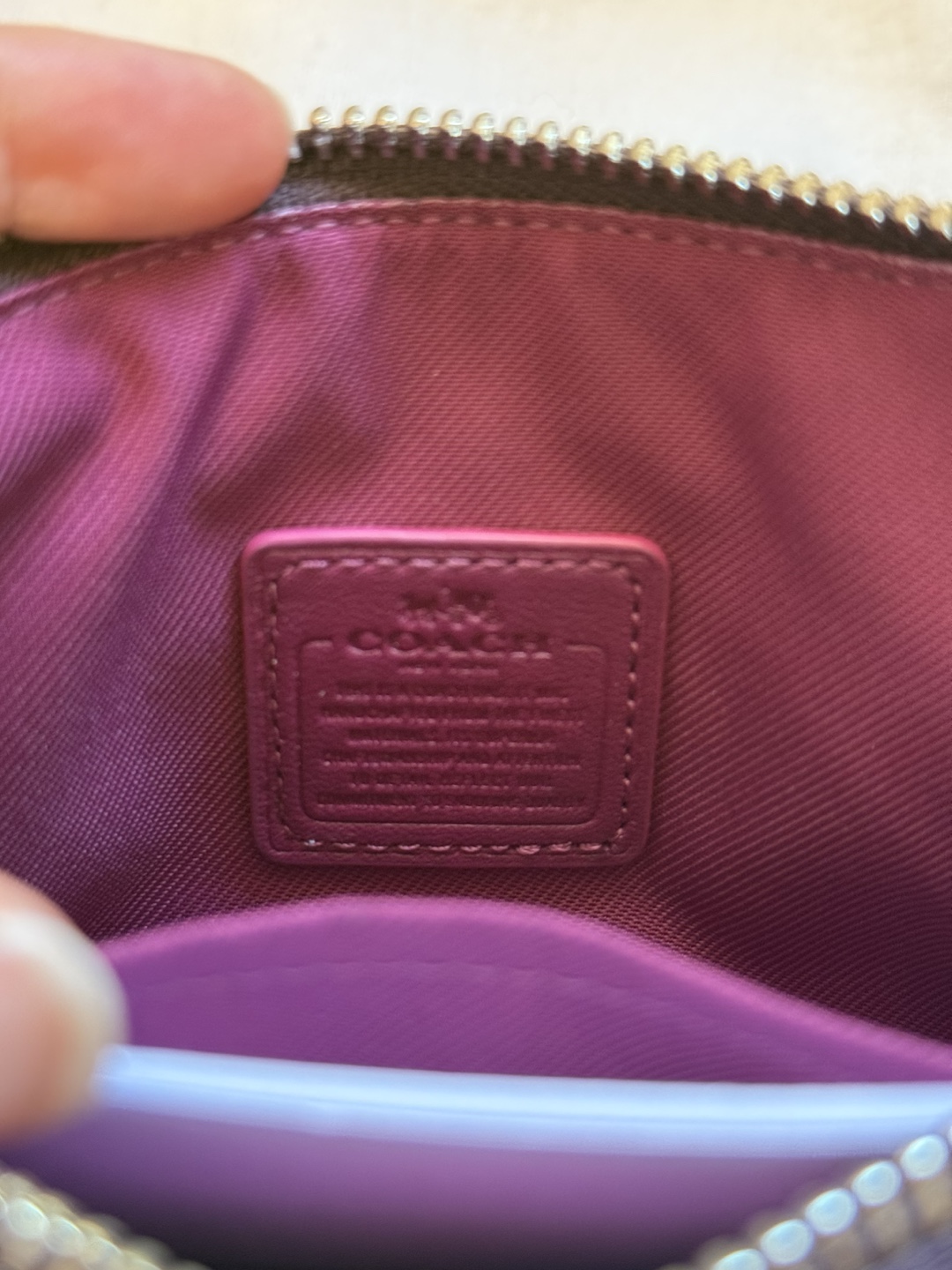 Coach  leather Floral Wristlet - NEW! - photo 5