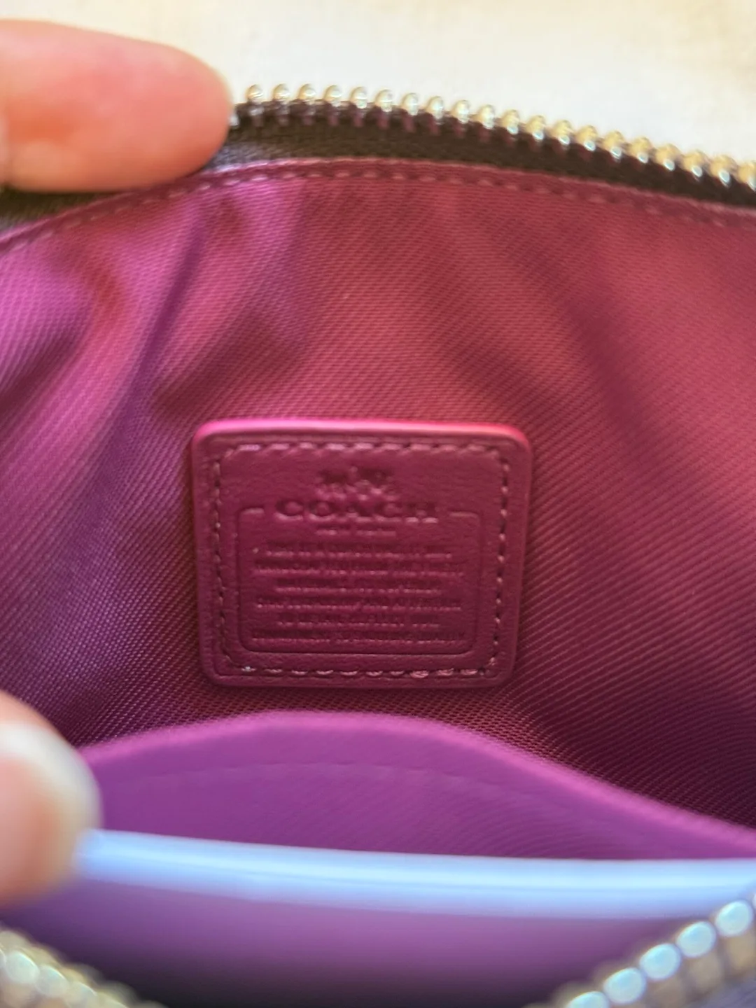 Coach  leather Floral Wristlet - NEW! image indicator(5)