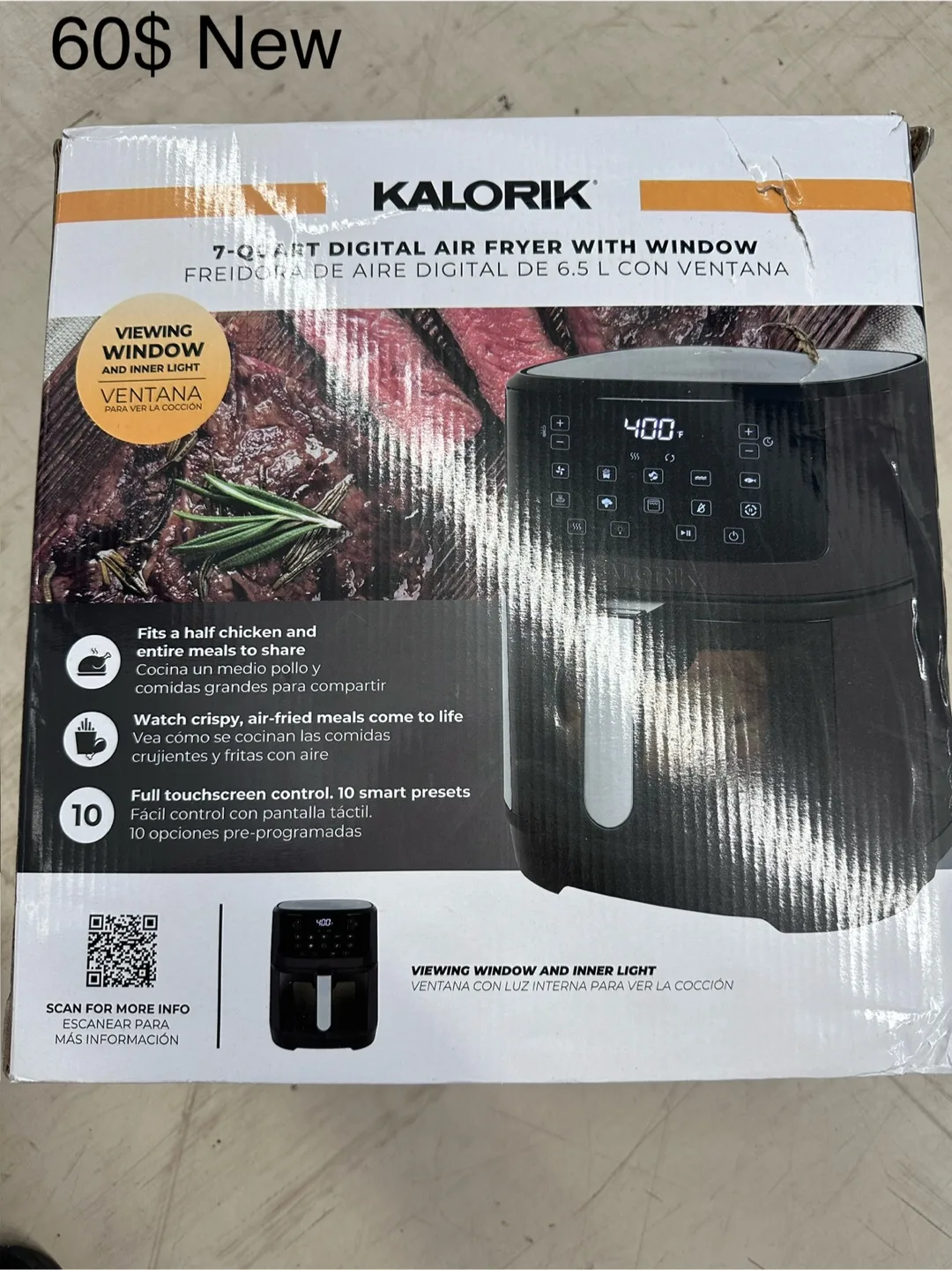 New Kalorik 7-Quart Digital Air Fryer thumbnail