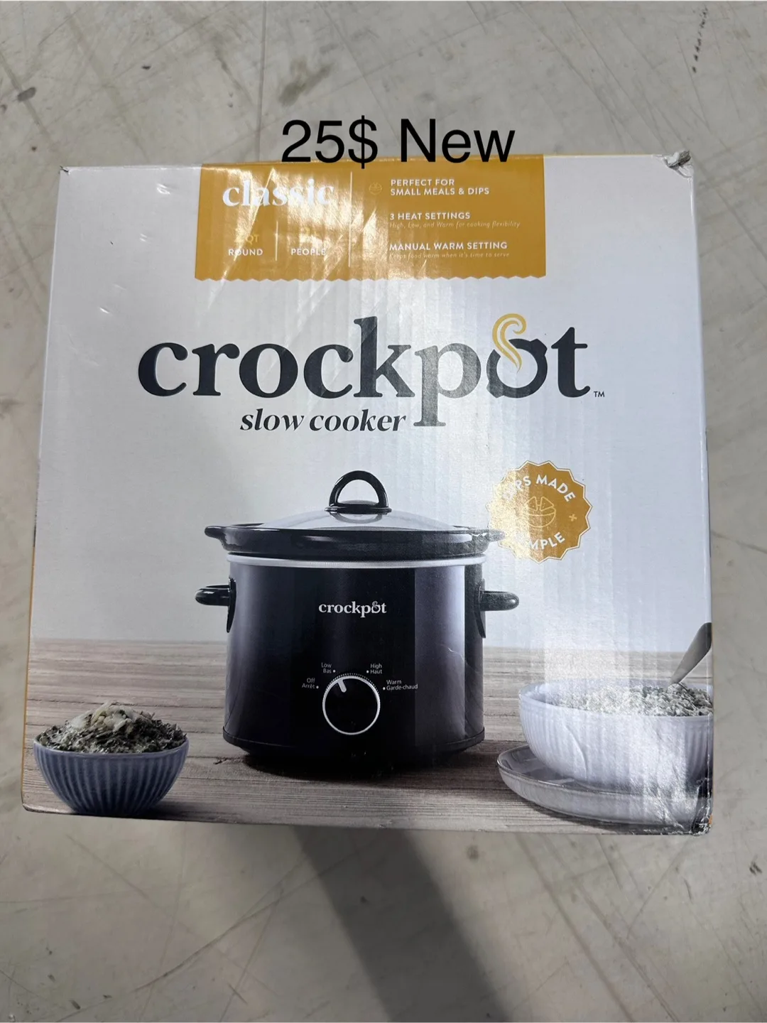 New Crockpot Slow Cooker - Perfect for Small Meals thumbnail
