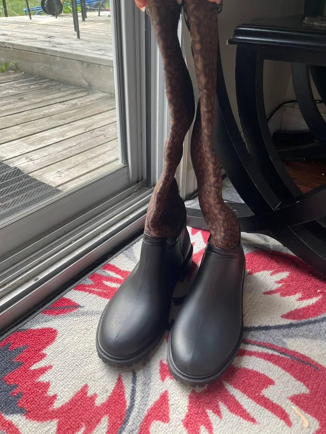 DKNY Brown Rain Boots thumbnail