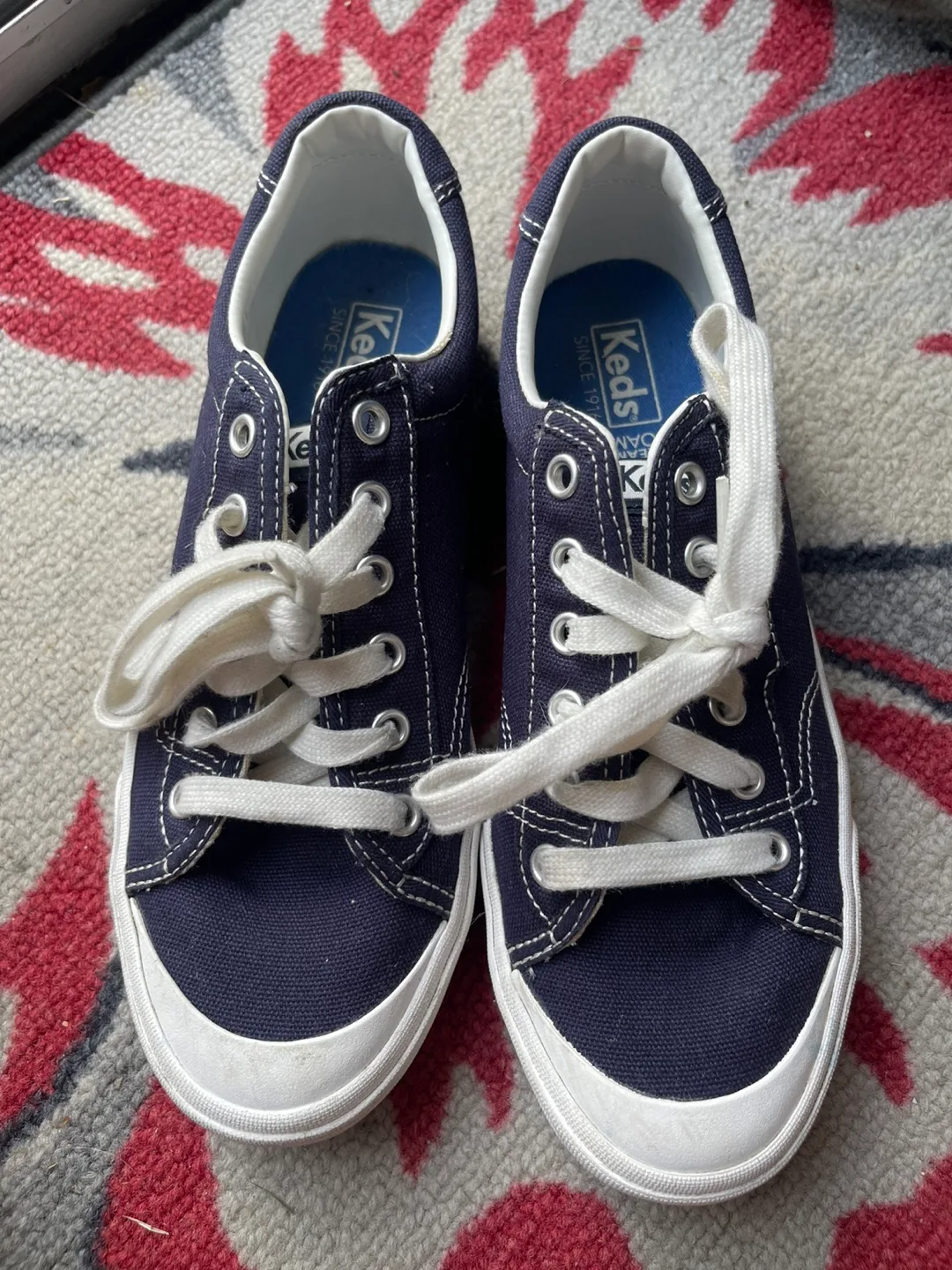 Keds navy blue sneakers thumbnail