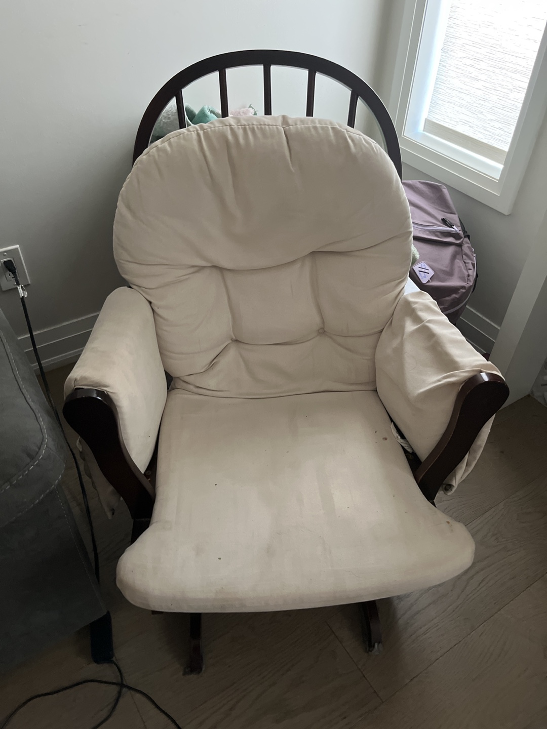 Glider Rocking Chair - Beige