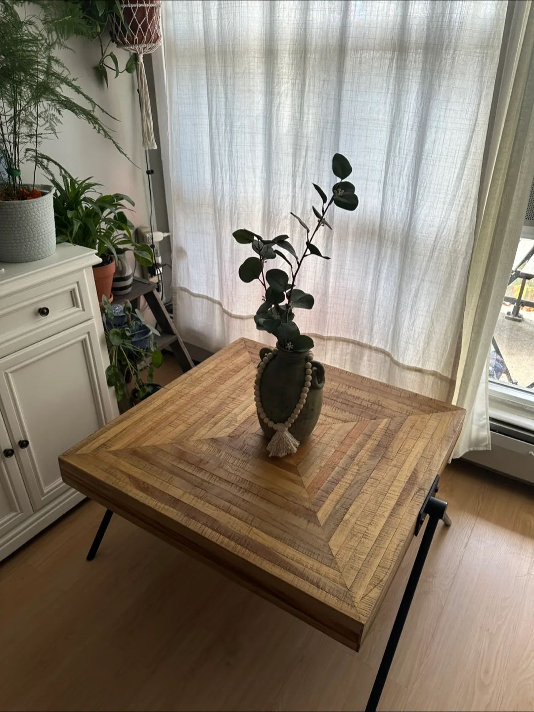 Structube teak Wooden Coffee Table mint condition thumbnail