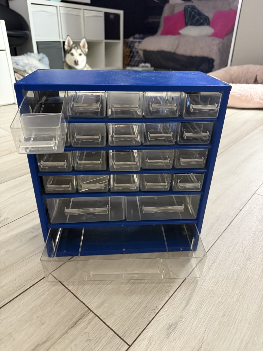 Blue Storage Mini Organizer with Drawers - photo 3