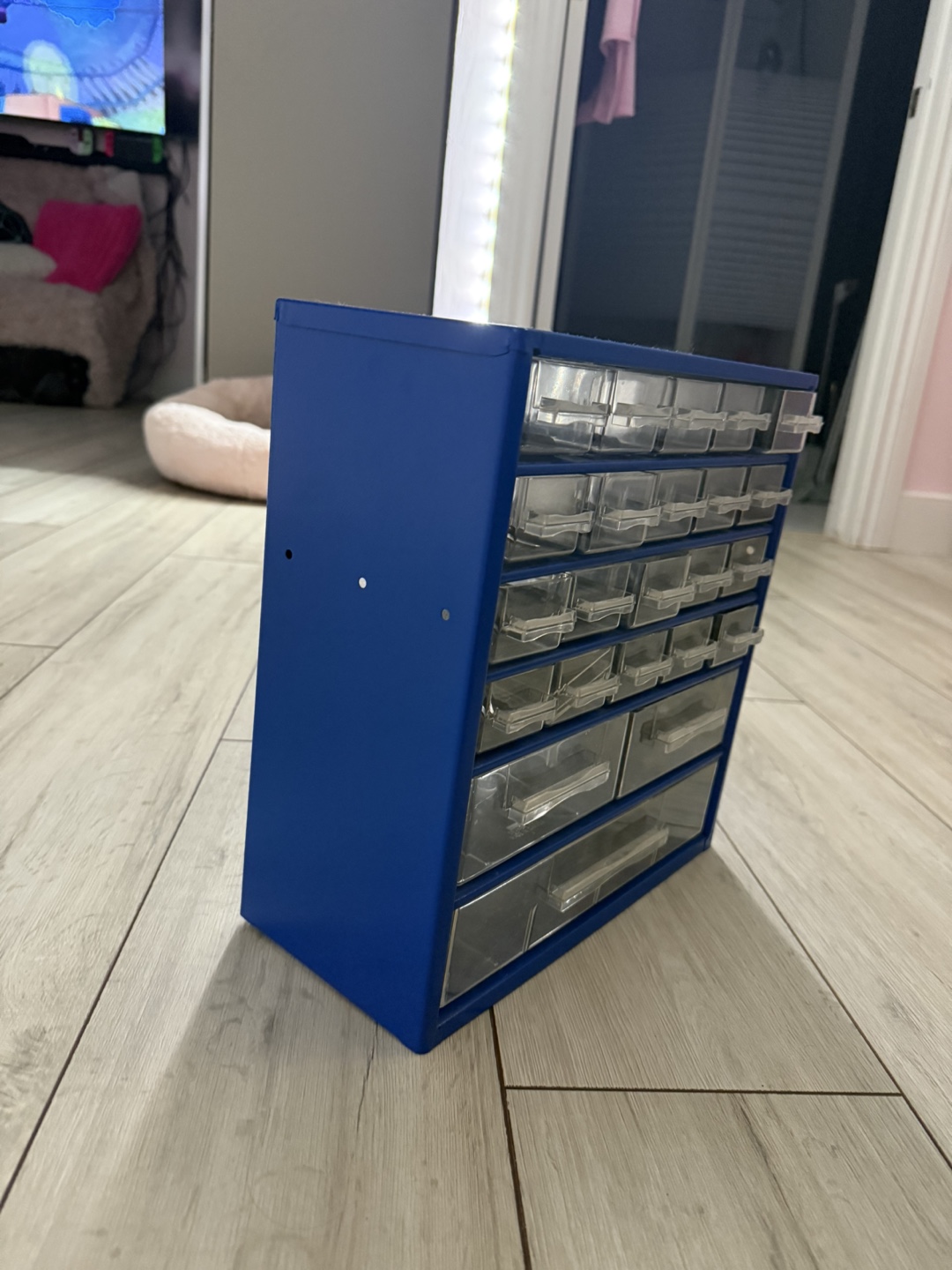 Blue Storage Mini Organizer with Drawers - photo 2