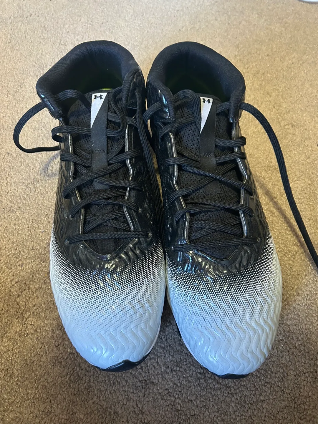Under Armour Black & White Cleats thumbnail