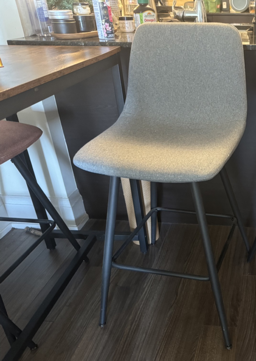 Seidman 26" Upholstered Counter Stool (Set of 2 - photo 5