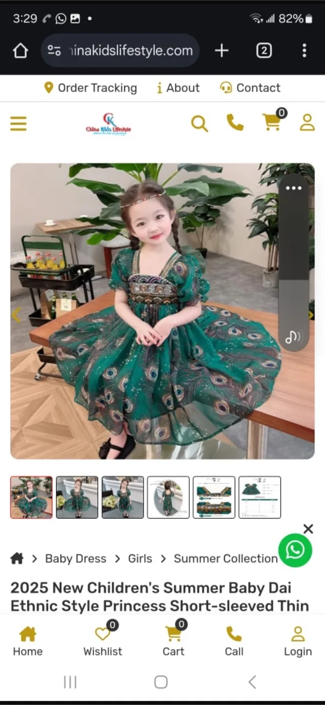 Girls' Ethnic Style Princess Dress image indicator(3)
