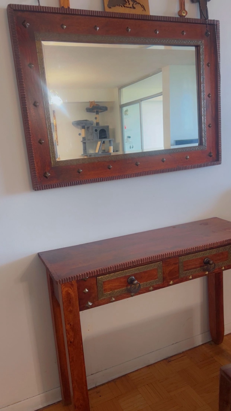 Hand made Wooden Framed Mirror - photo 4