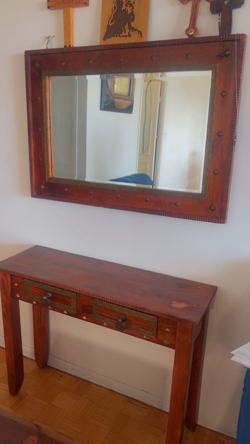 Hand made Wooden Framed Mirror