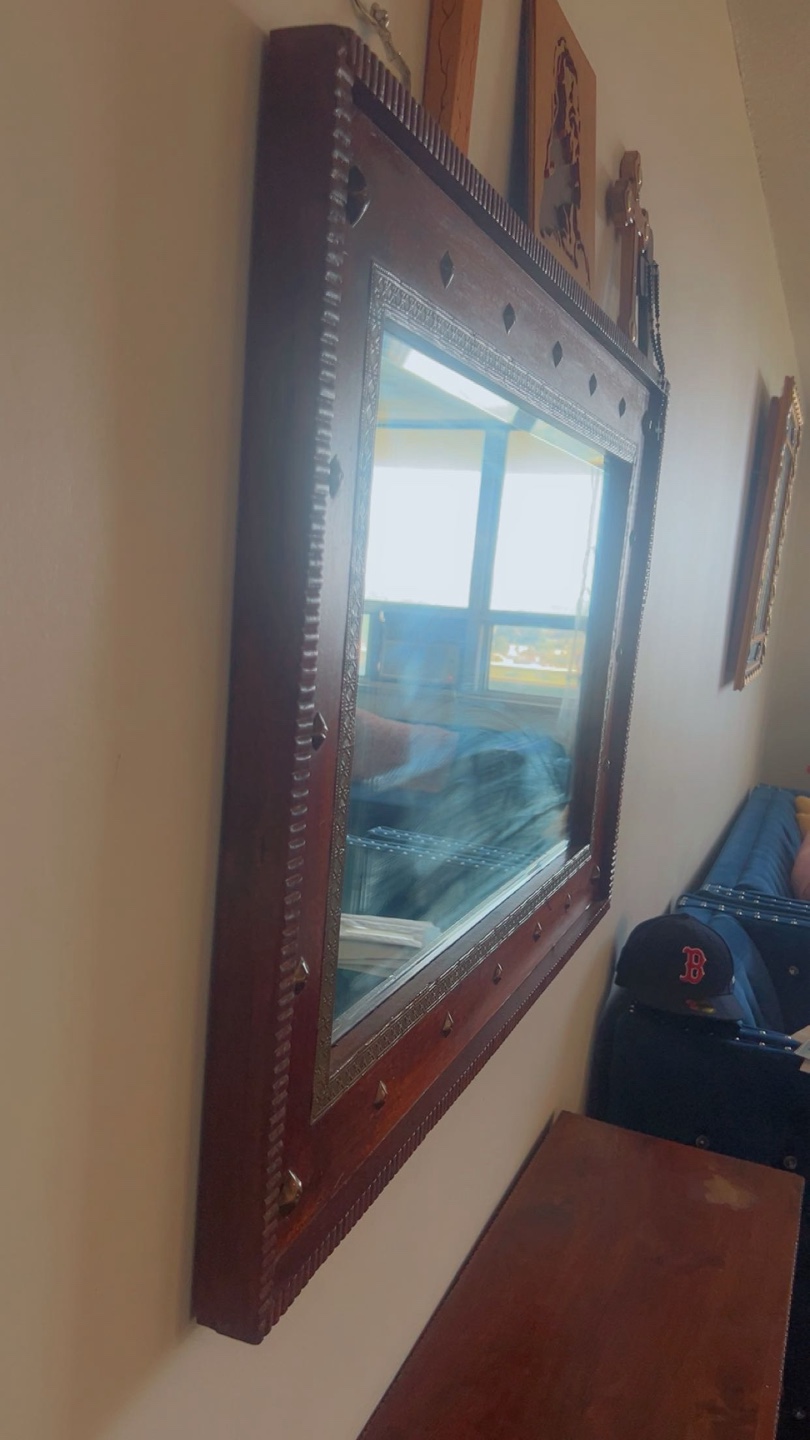 Hand made Wooden Framed Mirror - photo 3