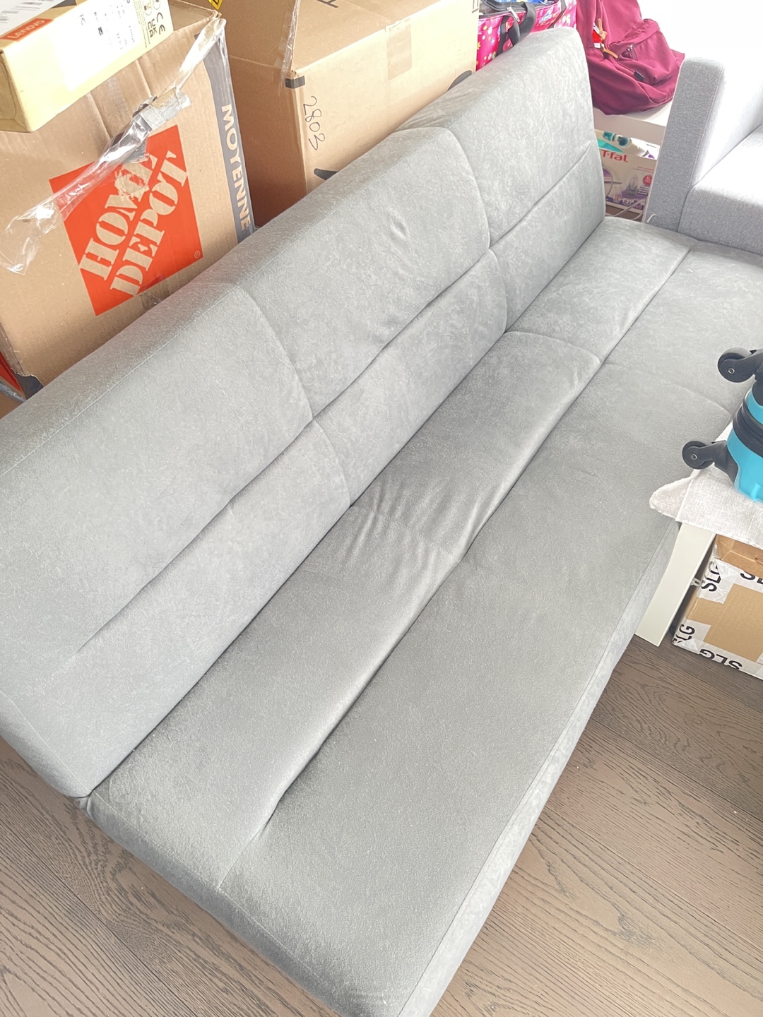 Futon Sofa Bed Grey for Sales