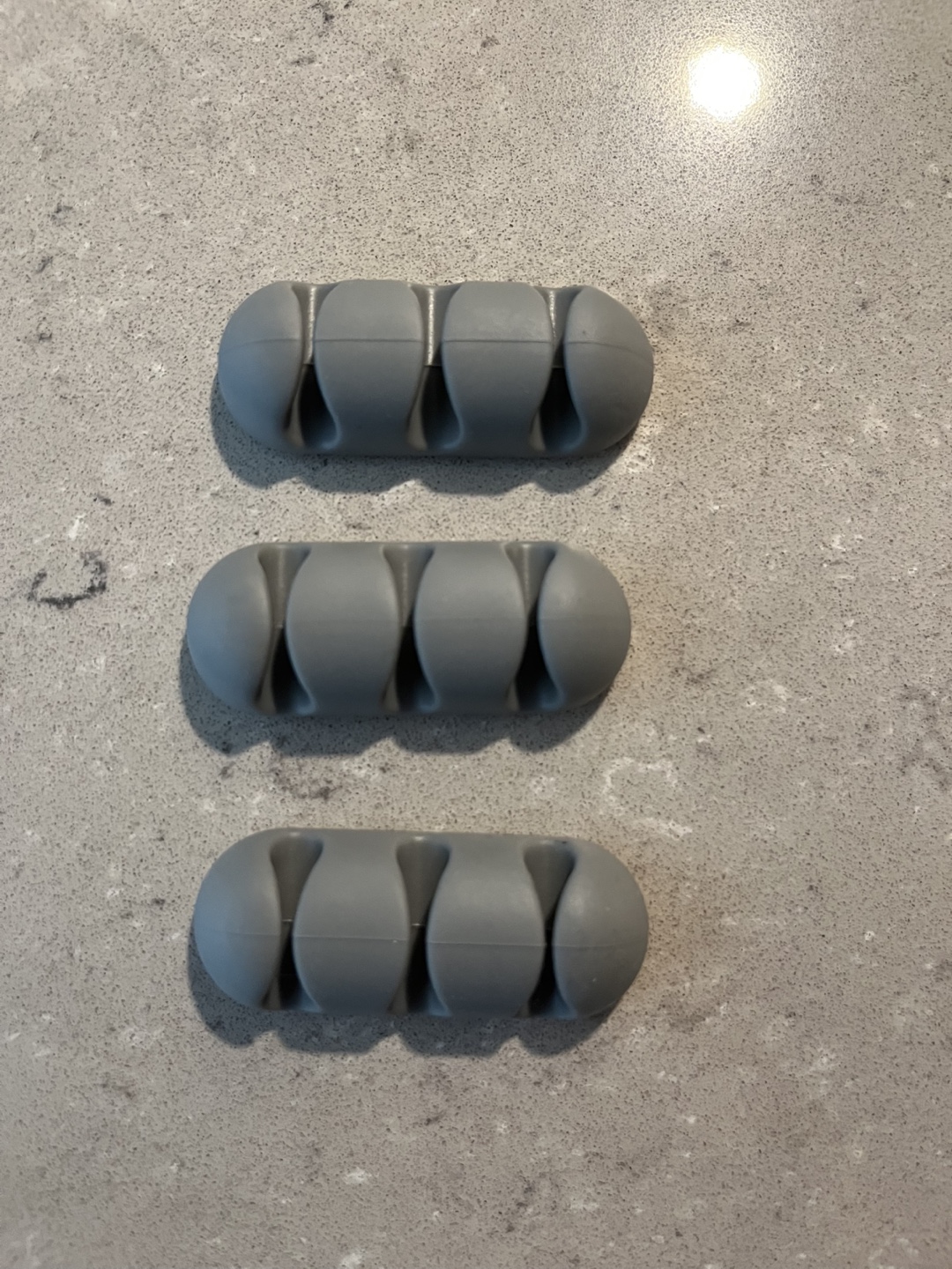 Gray Cable Organizer Clips (3), Grey