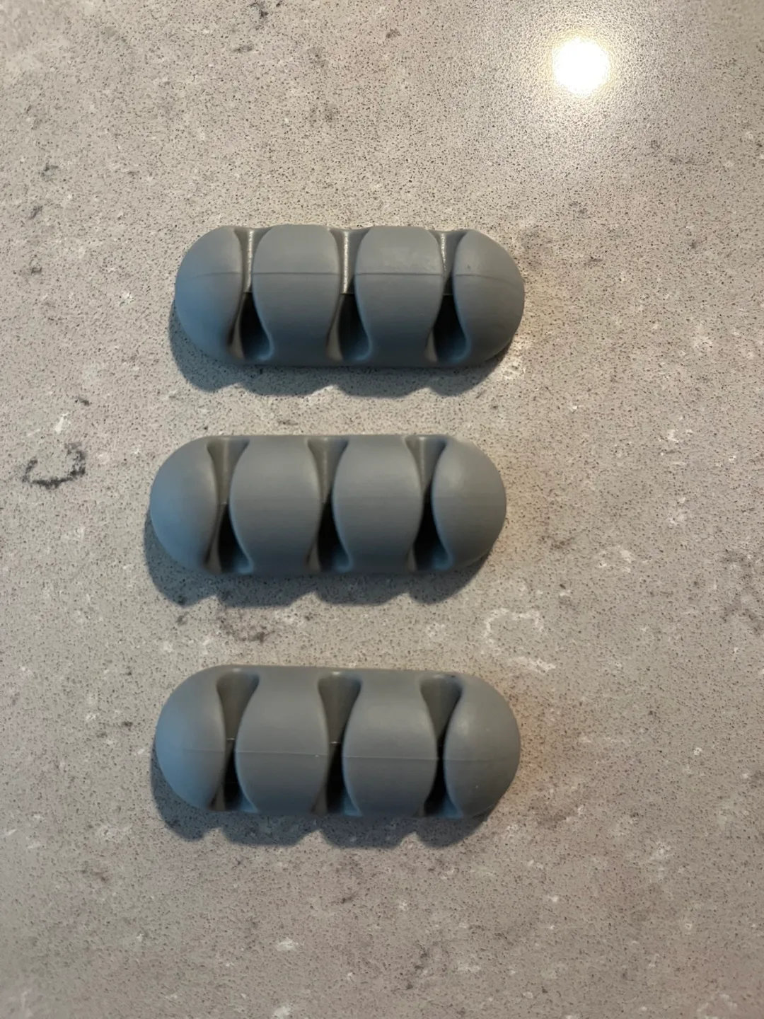 Gray Cable Organizer Clips (3), Grey thumbnail
