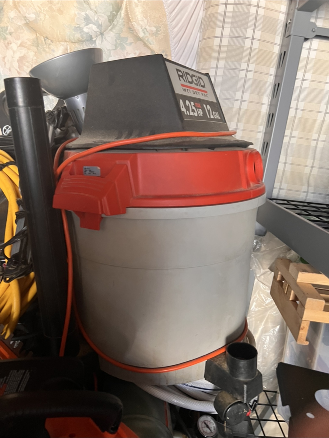Rigid Wet Dry Vac 4.25hp 12gal