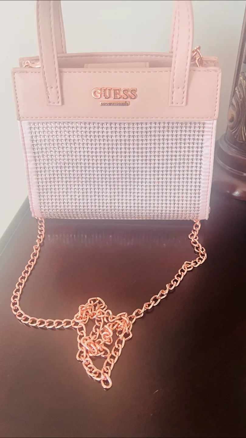 Guess Los Angeles Pink Mini Tote Bag thumbnail