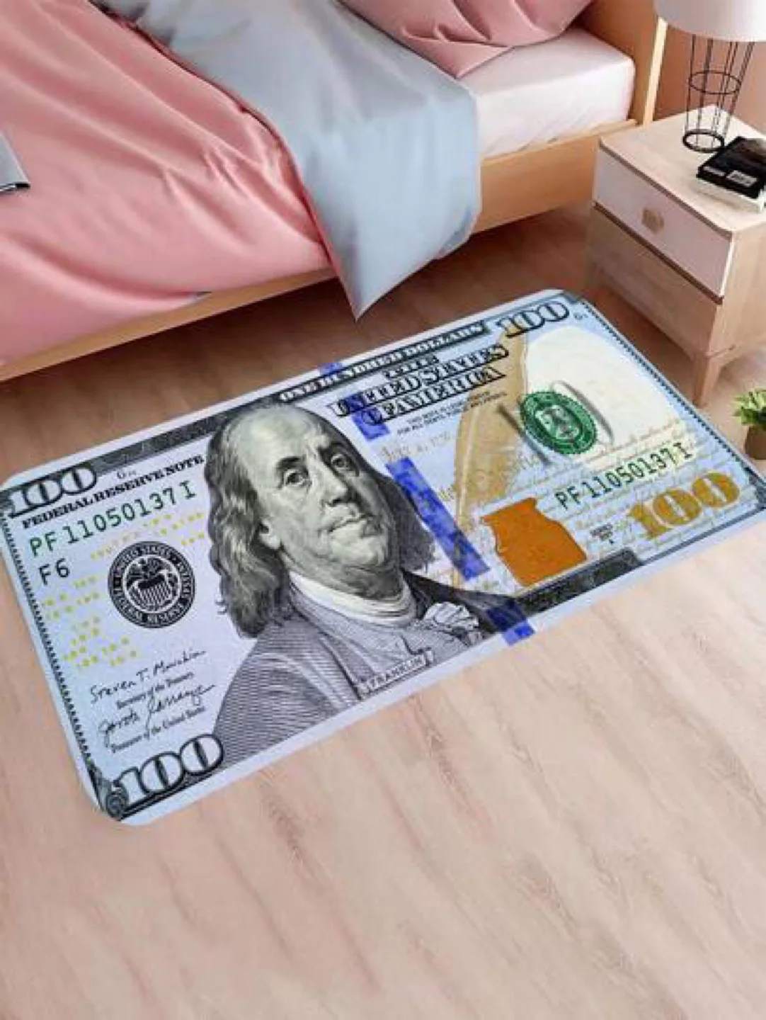 Door Mat Benjamin Franklin 100 Dollar Bill thumbnail