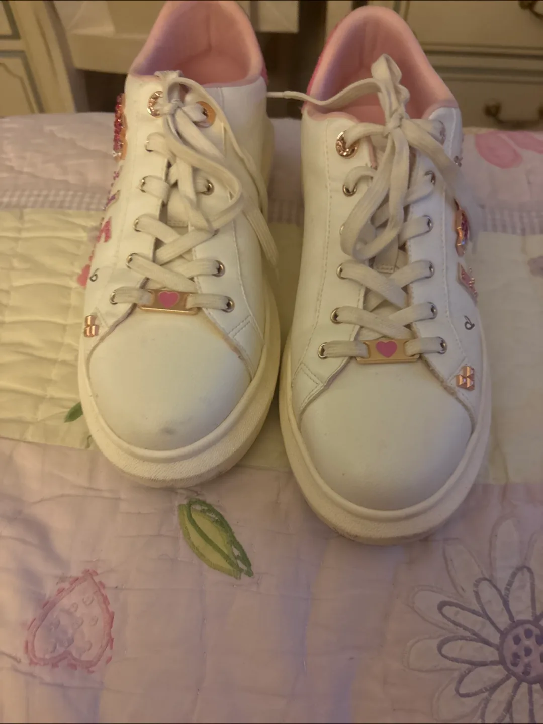 White 'LOVE' Sneakers thumbnail